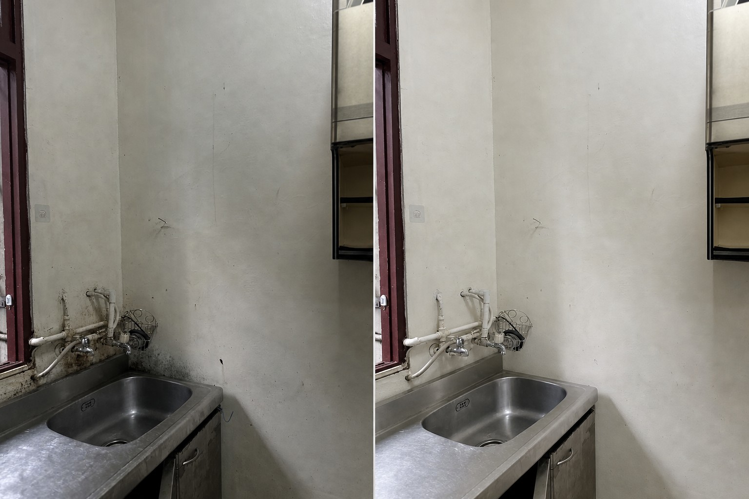 台中老屋廚房水槽區深度清潔